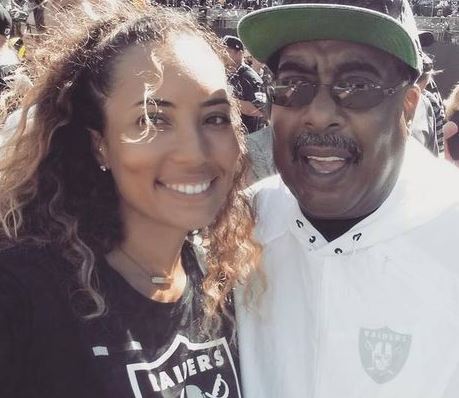 Earl Woods, Jr. with his daughter Cheyenne Woods